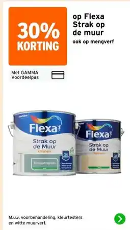 GAMMA op Flexa Strak op de muur ook op mengverf aanbieding