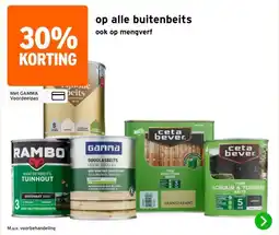 GAMMA op alle buitenbeits ook op mengverf aanbieding