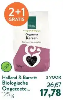 Holland & Barrett Biologische Ongezoete Gedroogde Kersen aanbieding
