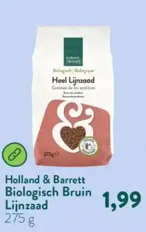 Holland & Barrett Biologisch Bruin Lijnzaad aanbieding