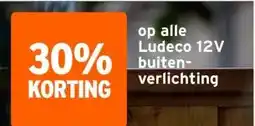 GAMMA op alle Ludeco 12V buiten verlichting aanbieding