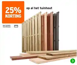 GAMMA op al het tuinhout aanbieding