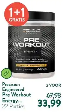 Holland & Barrett Pre Workout Energy Ananas & Sinaasappel - 440g aanbieding