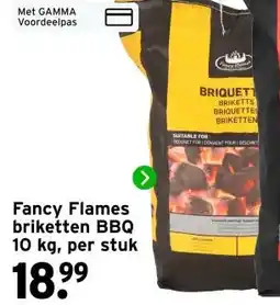 GAMMA Fancy Flames briketten BBQ 10 kg, aanbieding