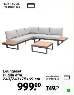 GAMMA Loungeset Puglia aanbieding