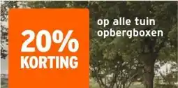 GAMMA op alle tuin opbergboxen aanbieding