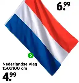 GAMMA Nederlandse vlag 150x100 cm aanbieding