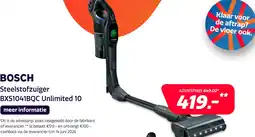 Electroworld Bosch BXS1041BQC Unlimited 10 aanbieding