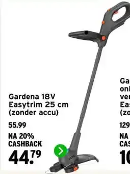 GAMMA Gardena 18V Easytrim 25 cm (zonder accu) aanbieding