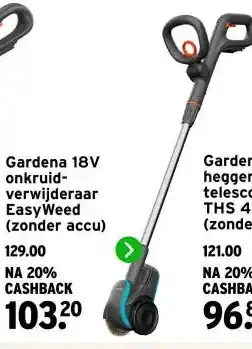 GAMMA Gardena 18V onkruid- verwijderaar EasyWeed (zonder accu) aanbieding