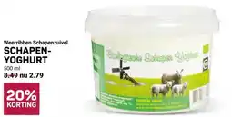 Ekoplaza Weerribben Schapenzuivel SCHAPEN- YOGHURT aanbieding