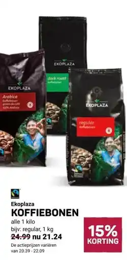 Ekoplaza Ekoplaza KOFFIEBONEN aanbieding