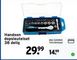 GAMMA Handson dopsleutelset 38 delig aanbieding