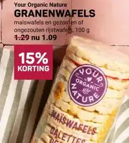 Ekoplaza Your Organic Nature GRANENWAFELS aanbieding