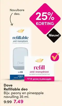 DA Dove Refillable deo aanbieding