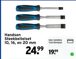 GAMMA Handson Steekbeitelset 10, 16, en 20 mm aanbieding