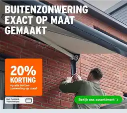 GAMMA op alle buiten- zonwering op maat aanbieding