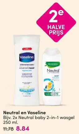 DA Neutral en Vaseline aanbieding