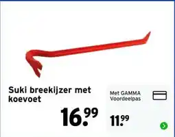 GAMMA Suki breekijzer met koevoet aanbieding