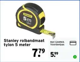 GAMMA Stanley rolbandmaat aanbieding