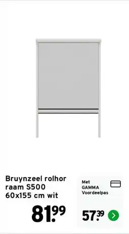 GAMMA Bruynzeel rolhor raam S500 60x155 cm wit aanbieding