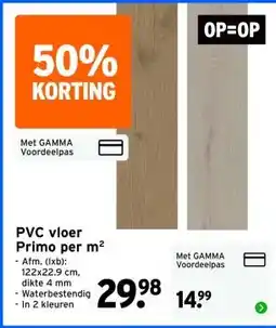 GAMMA PVC vloer Primo per m² aanbieding