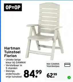 GAMMA Hartman Tuinstoel Florion Unieke beige aanbieding