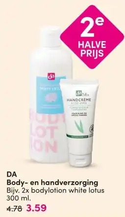 DA DA Body- en handverzorging aanbieding