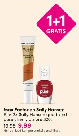 DA Max Factor en Sally Hansen aanbieding