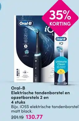 DA Oral-B Elektrische tandenborstel en opzetborstels 2 en 4 stuks aanbieding