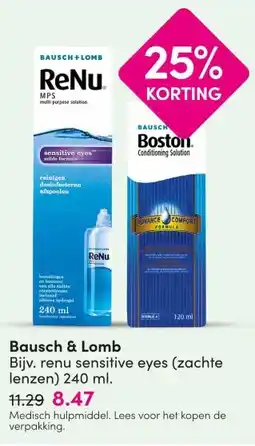DA Bausch & Lomb aanbieding