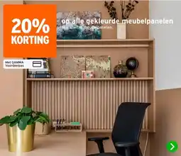 GAMMA op alle gekleurde meubelpanelen aanbieding
