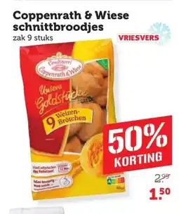 Coop Coppenrath & Wiese schnittbroodjes aanbieding