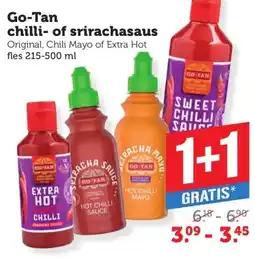 Coop Go-Tan chilli- of srirachasaus aanbieding