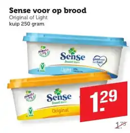 Coop Sense voor op brood aanbieding