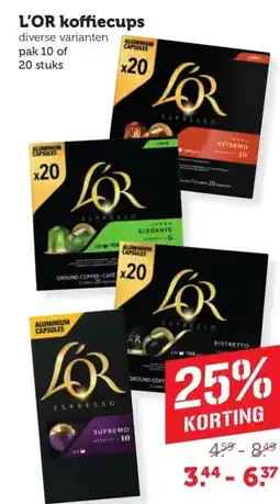 Coop L'OR koffiecups aanbieding