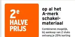 GAMMA op al het A-merk schakel- materiaal aanbieding