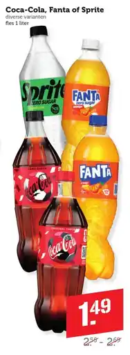 Coop Coca-Cola, Fanta of Sprite aanbieding