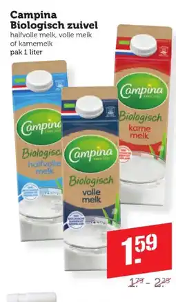 Coop Campina Biologisch zuivel aanbieding