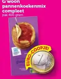 Coop G'woon pannenkoekenmix compleet aanbieding