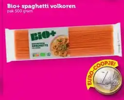 Coop Bio+ spaghetti volkoren aanbieding