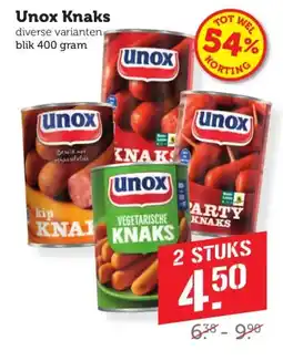 Coop Unox Knaks aanbieding