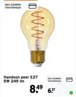 GAMMA Handson peer E27 5W 249 Im aanbieding