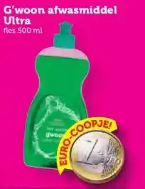 Coop G'woon afwasmiddel Ultra aanbieding