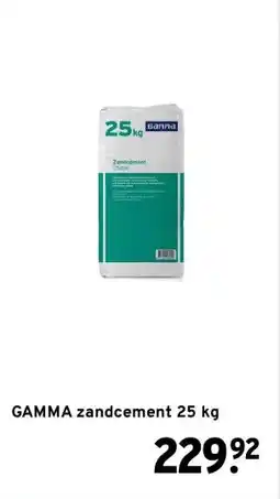GAMMA GAMMA zandcement 25 kg aanbieding