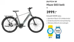 Bike Totaal Dutch ID Maze S60 Belt aanbieding