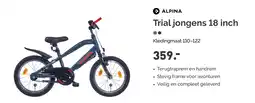 Bike Totaal ALPINA Trial jongens 18 inch aanbieding
