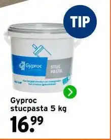 GAMMA Gyproc stucpasta aanbieding
