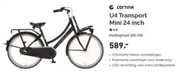 Bike Totaal CORTINA U4 Transport Mini 24 inch aanbieding