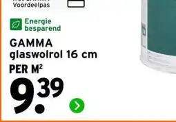 GAMMA GAMMA glaswolrol 16 cm aanbieding